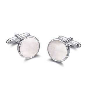 Men's Mother of Pearl Gemstone Cufflinks