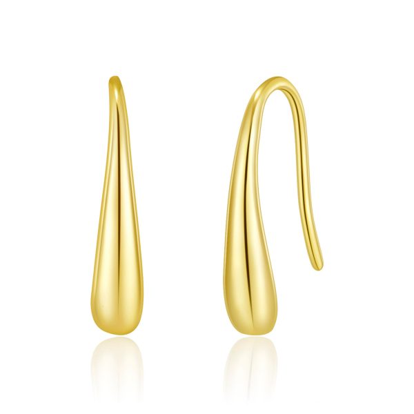 Gold Plated Sterling Silver Teardrop Earrings