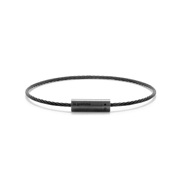 5g Brushed Ceramic Cable Bracelet