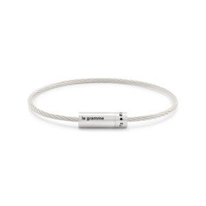 7g Brushed Sterling Silver Cable Bracelet