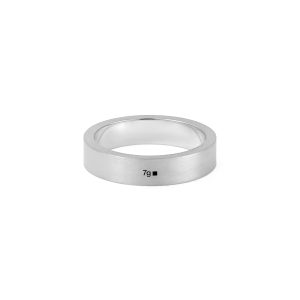 7g Brushed Sterling Silver Ribbon Ring