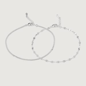 SET OF TWO CHAIN BRACELETS