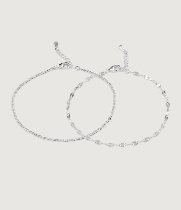 SET OF TWO CHAIN BRACELETS