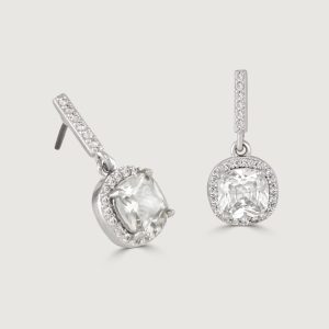 THE CARAT COLLECTION - CUSHION DROP EARRINGS