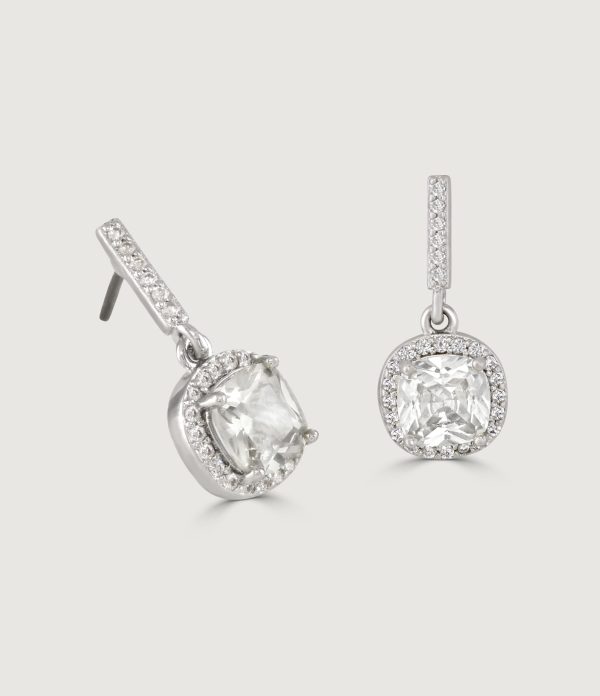 THE CARAT COLLECTION - CUSHION DROP EARRINGS