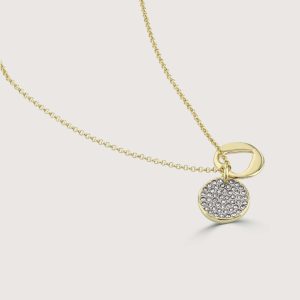 PETITE DOUBLE PAVE SET PENDANT