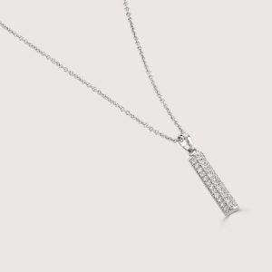 PAVE BAR NECKLACE