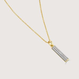 PAVE BAR NECKLACE