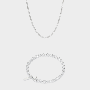 Diamond Cut Belcher Bracelet + Chain