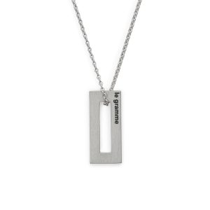 1.5g Polished & Brushed Sterling Silver Necklace