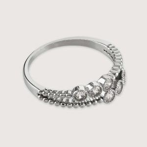 CRYSTAL DOUBLE LAYERED RING