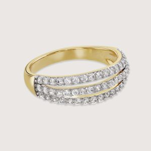 TRIO PAVE BAND RING