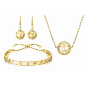 WINSLET PENDANT, EARRINGS & BANGLE SET