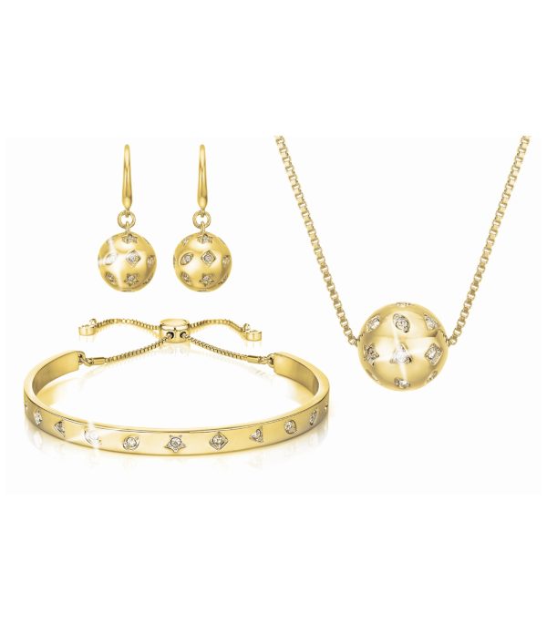 WINSLET PENDANT, EARRINGS & BANGLE SET