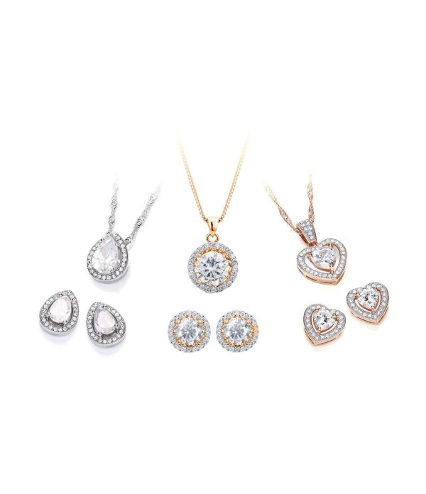 TIMELESS TRIO PENDANT AND EARRING SET