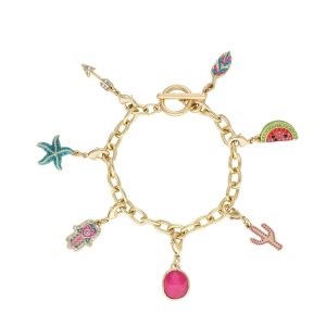 TROPICAL CHARM BRACELET AND PENDANT