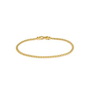 9K Gold Curb Bracelet M