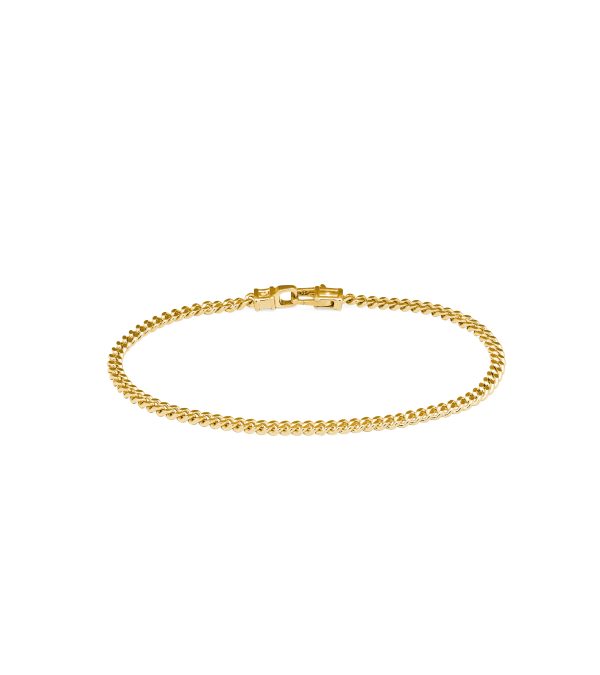 9K Gold Curb Bracelet M