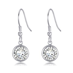 Crystal Drop Earrings Created with Zircondia® Crystals