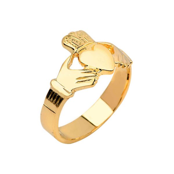 Men's Claddagh Ring in 9ct Gold