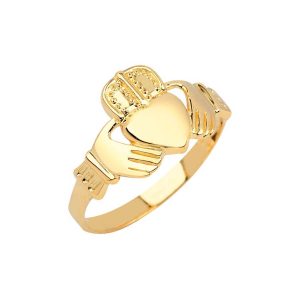 Men's Claddagh Ring in 9ct Gold