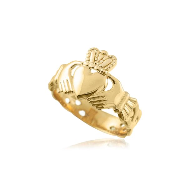 Men's Classic Claddagh Ring in 9ct Gold