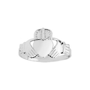 Men's Claddagh Ring in Sterling Silver