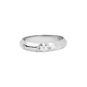 Claddagh Ring in 9ct White Gold