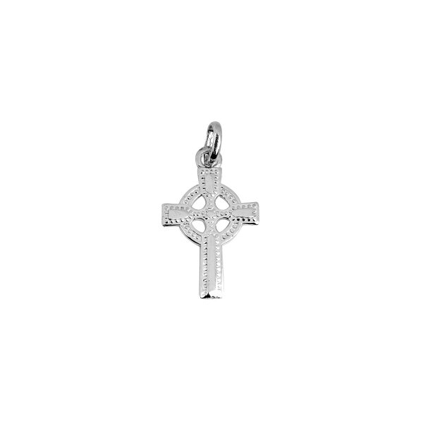 Celtic Irish Pendant Necklace in 9ct White Gold