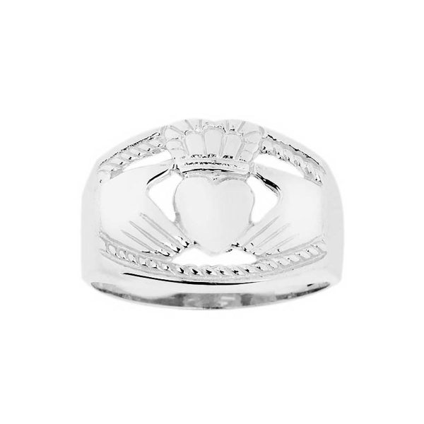 Men's Claddagh Bold Ring in Sterling Silver