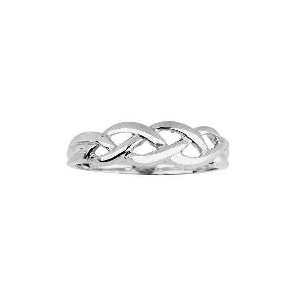 Celtic Trinity Weave Ring in Sterling Silver