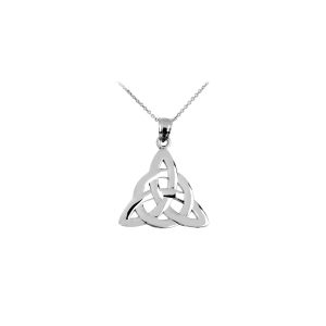 Celtic Trinity Pendant Necklace in Sterling Silver