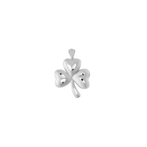 Celtic Precision Cut Clover Pendant Necklace in Sterling Silver