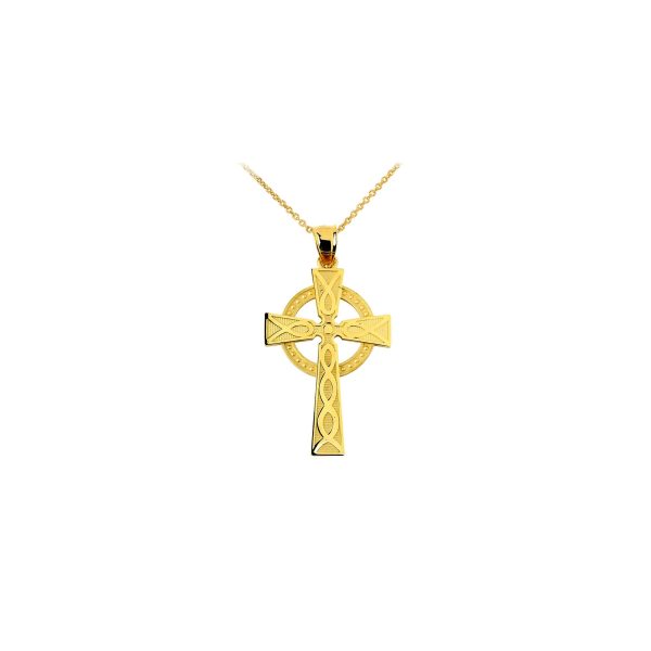 Celtic Pendant Necklace in 9ct Gold