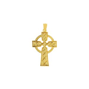 Celtic Cross Pendant Necklace in 9ct Gold