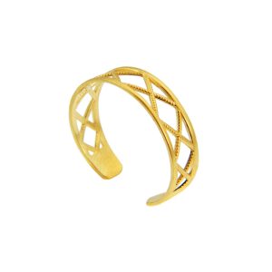 X Toe Ring in 9ct Gold