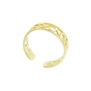 Wave Toe Ring in 9ct Gold