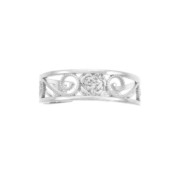 Toe Ring in 9ct White Gold