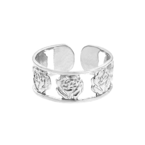 Toe Ring in 9ct White Gold