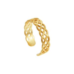 Trinity Knot Toe Ring in 9ct Gold