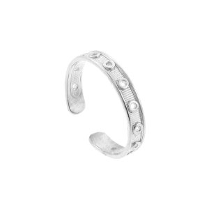 Designer Toe Ring in Sterling Silver