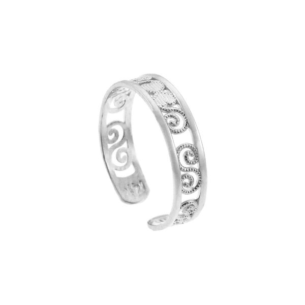 Classy Toe Ring in Sterling Silver