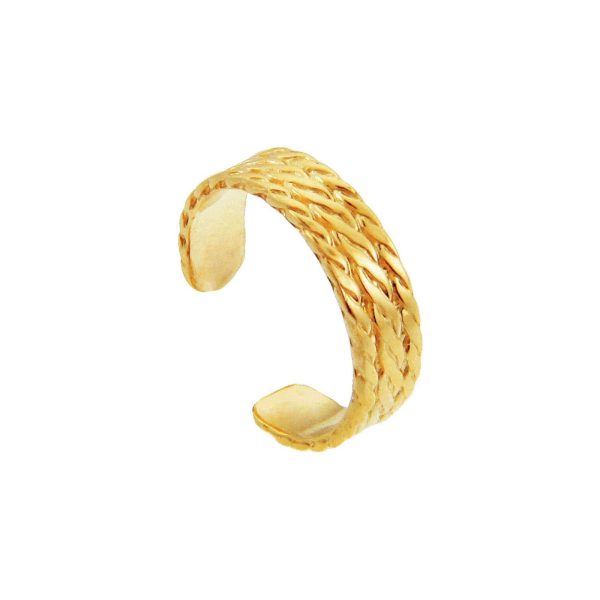 Milgrain Weave Toe Ring in 9ct Gold