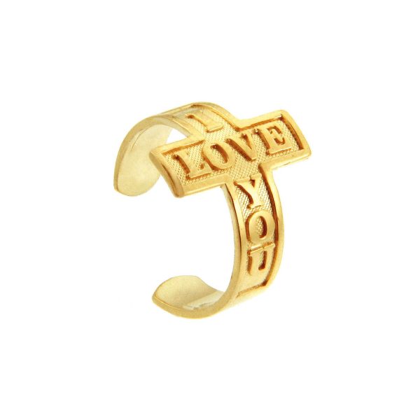 I Love You Toe Ring in 9ct Gold