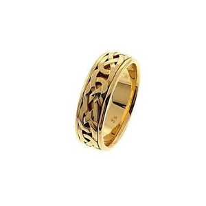 Men's Trinity Knot Ring in 9ct Gold