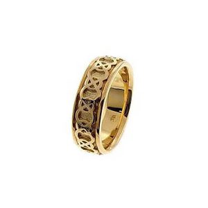 Men's Trinity Knot Ring in 9ct Gold