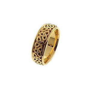 Men's Celtic Trinity Knot Ring in 9ct Gold