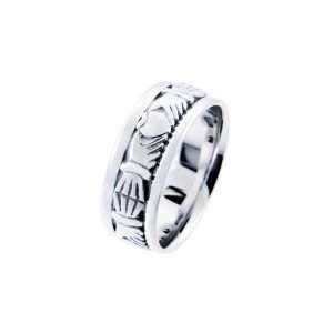 Wedding Ring in 9ct White Gold