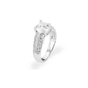 CZ Winn Diamento Engagement Ring in 9ct White Gold