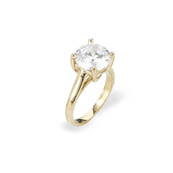 CZ Naomi Diamento Engagement Ring in 9ct Gold